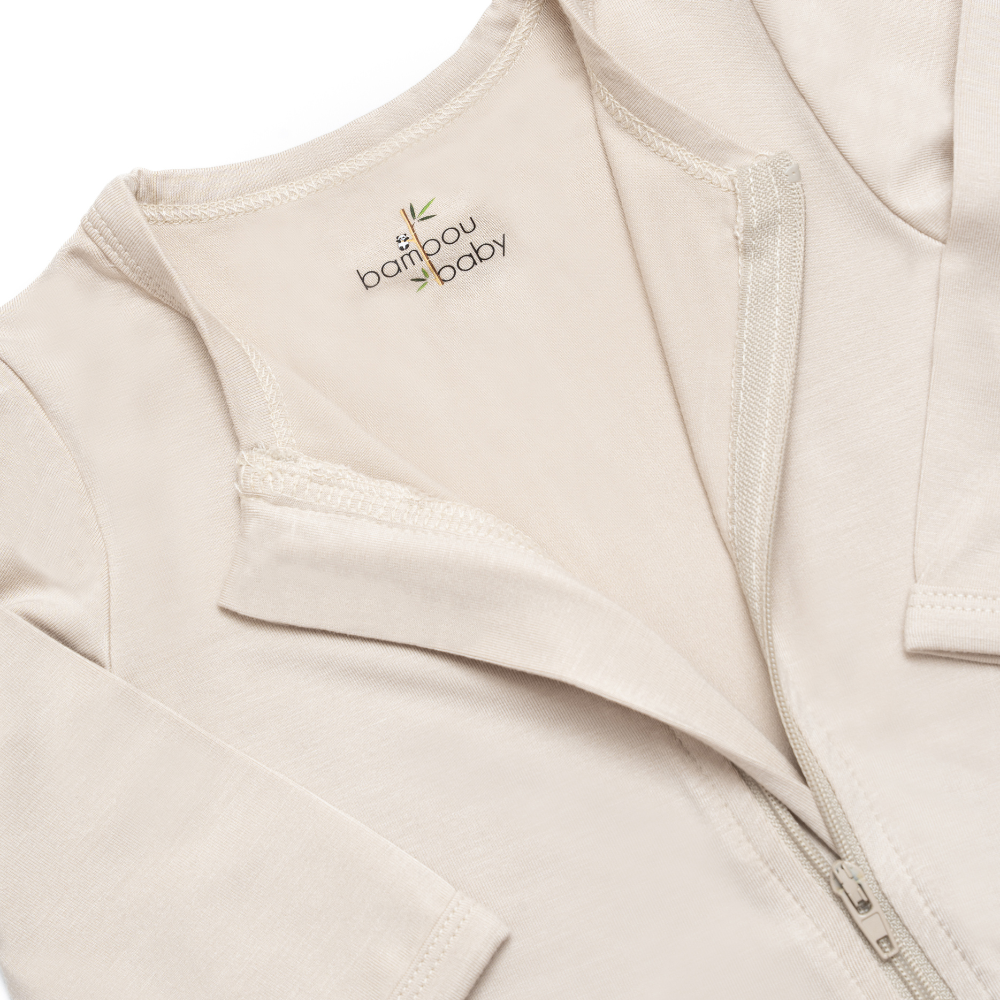 Strampler mit Füßen | Creme