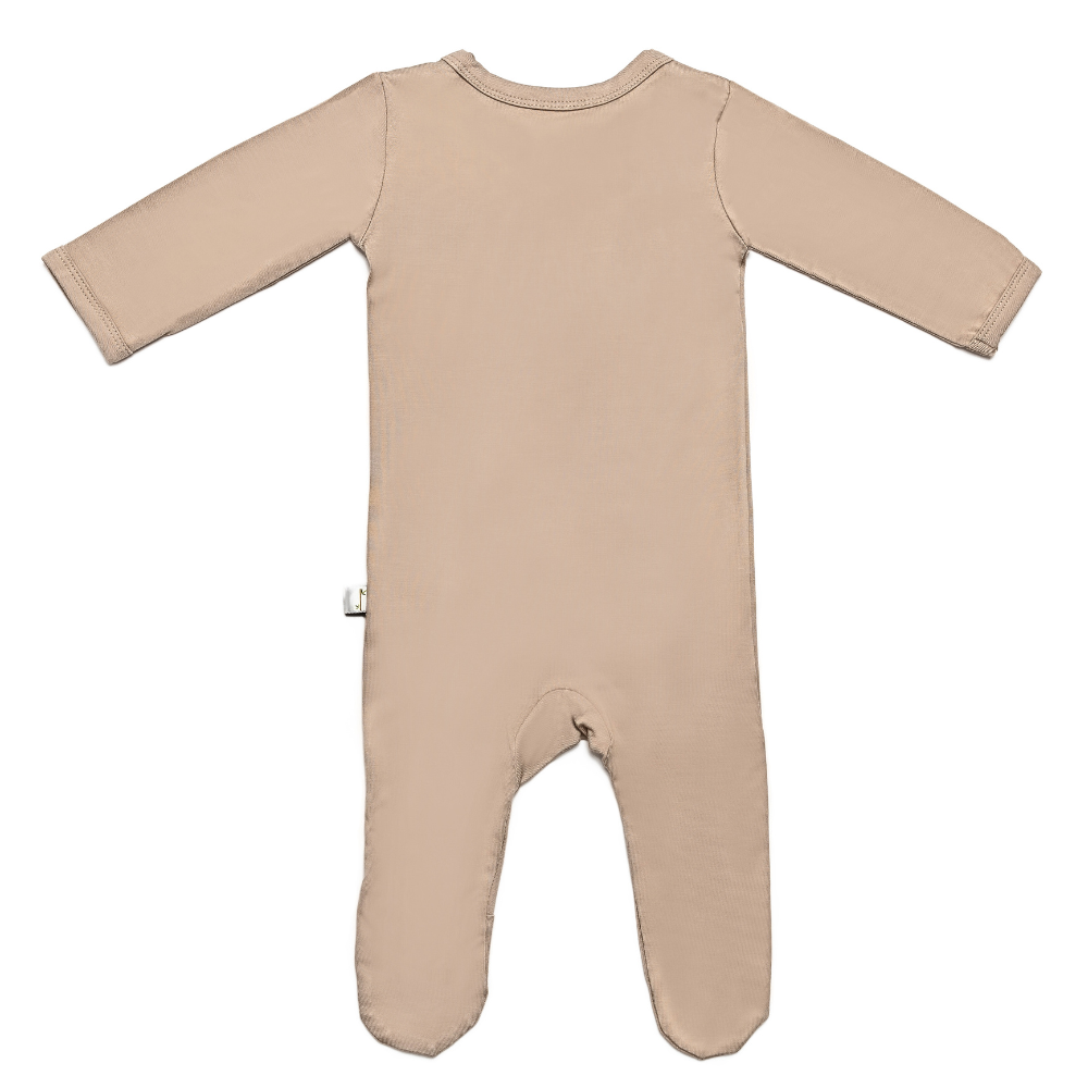 Strampler mit Füßen | Taupe